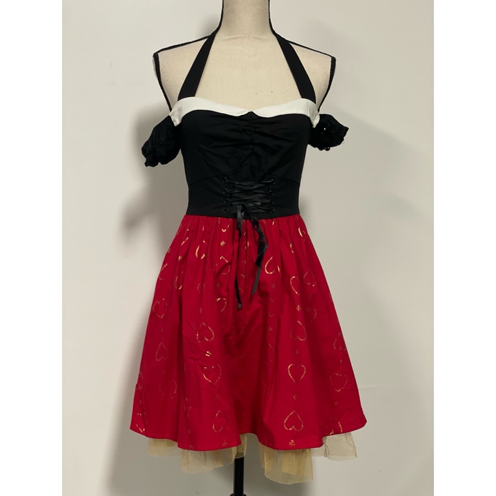 NWT Hot Topic Disney Classic Red Queen Dress Costume Size S - Picture 4 of 14
